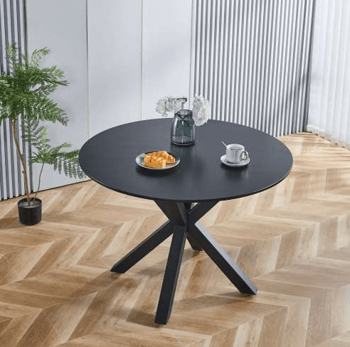 Fiberboard Black Dining Table Fiberboard Black Dining Table