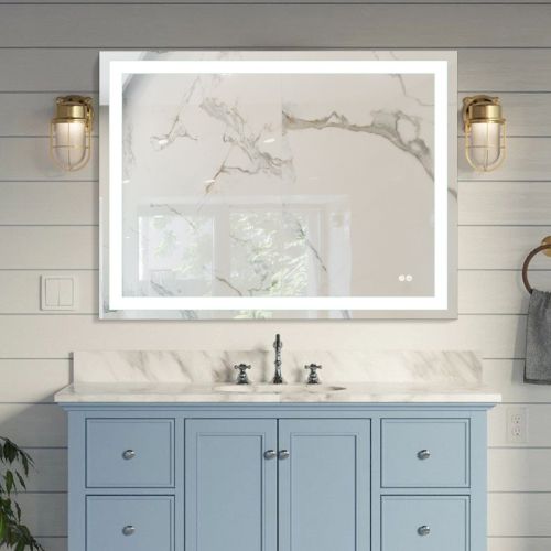 Frameless Rectangular LED Light Bathroom Vanity Mirror Frameless Rectangular LED Light Bathroom Vanity Mirror